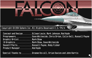 Falcon Mission Disk II - Operation: Firefight atari screenshot